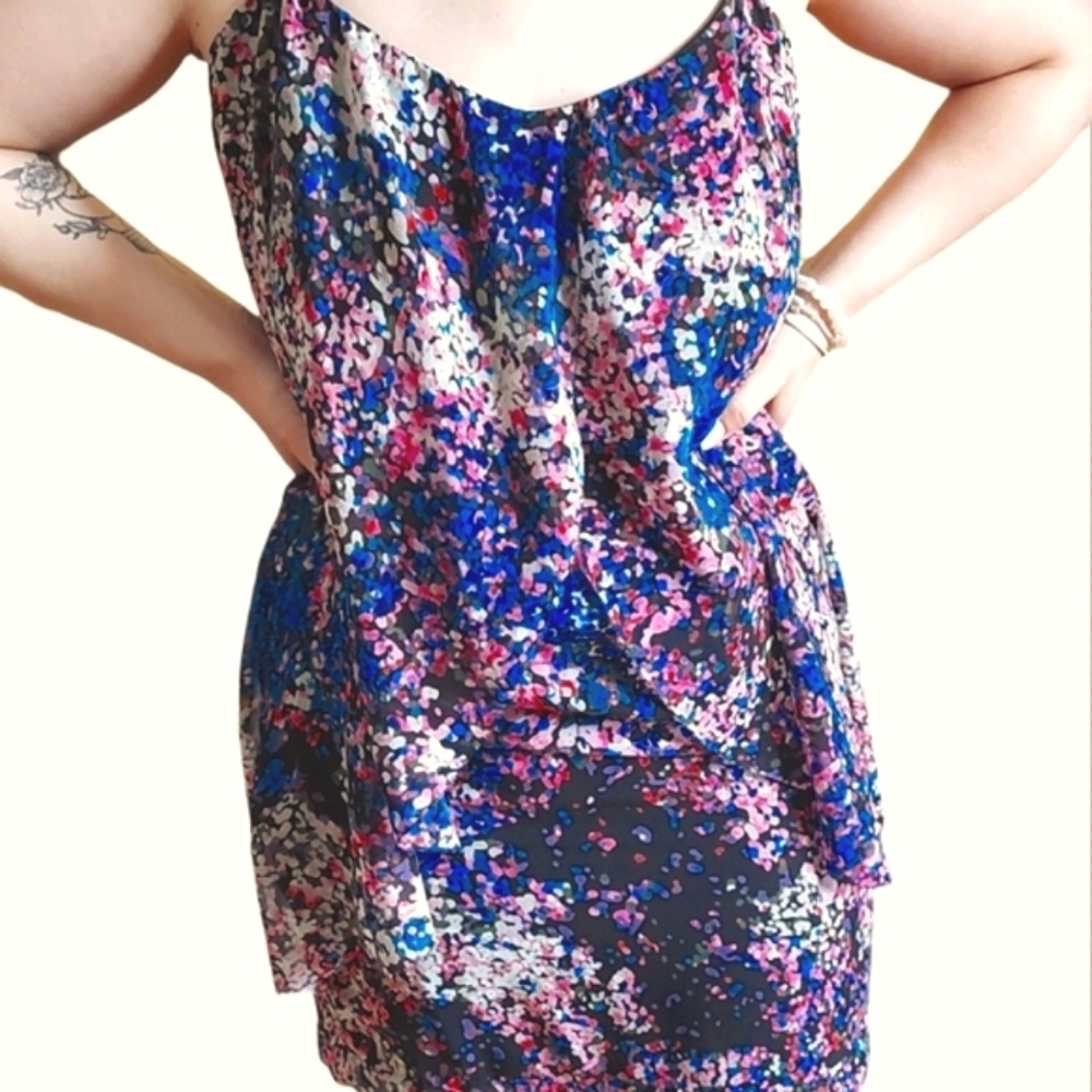 Kensie Multicoloured Speckle Mini Dress Size L